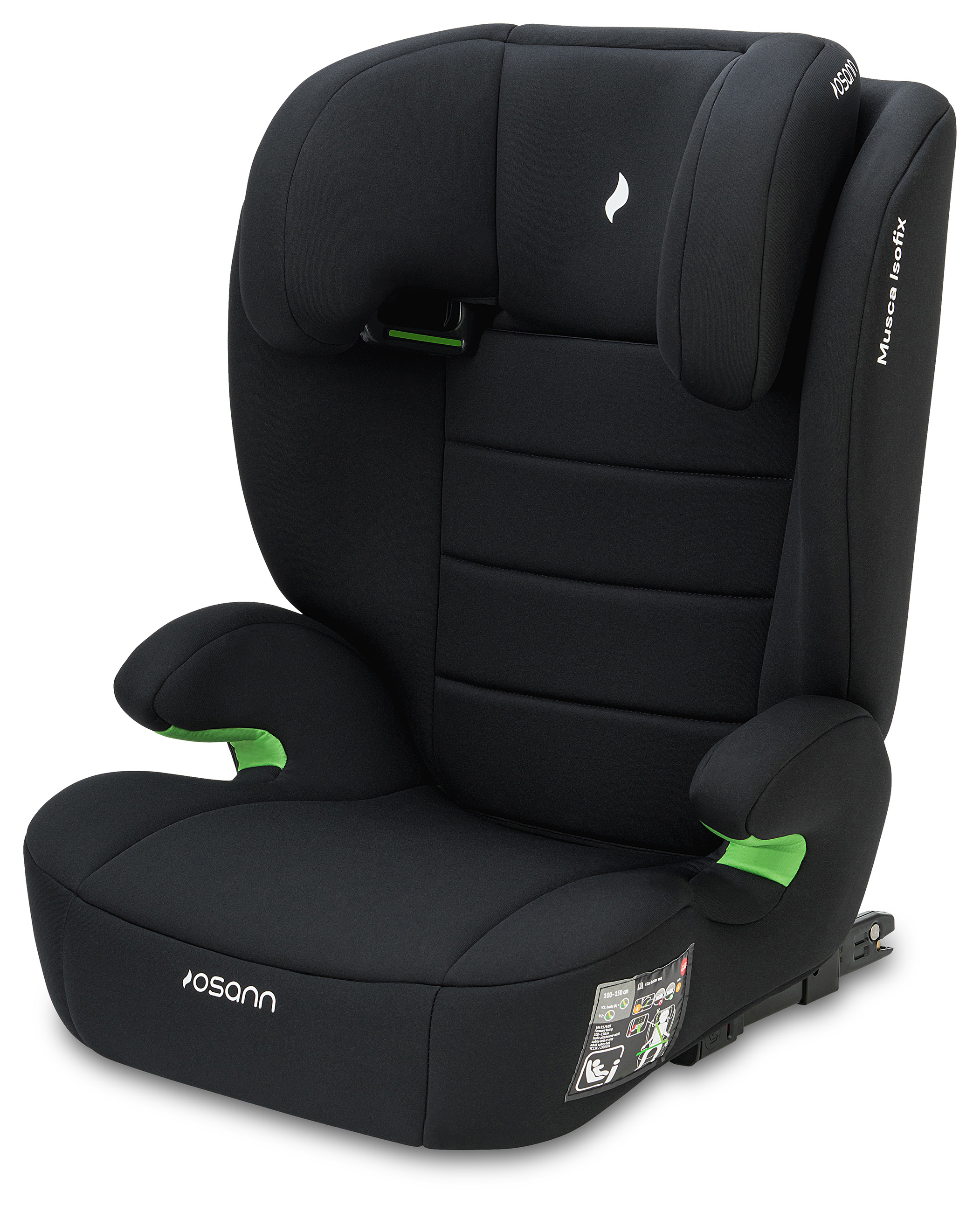 Barnabílsessa m. baki Musca isofix 100-150 sm