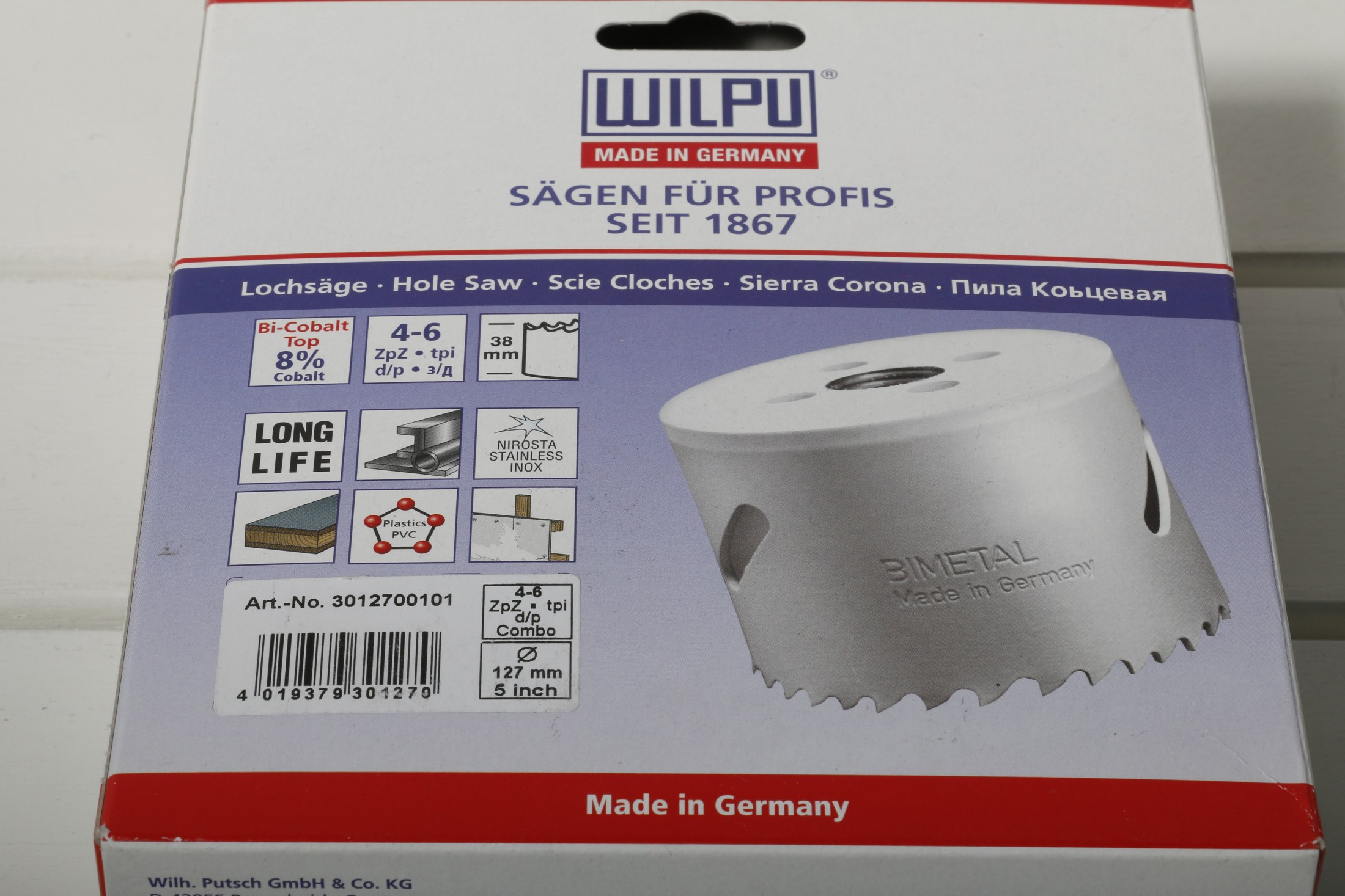 Hringsög Wilpu 127 mm