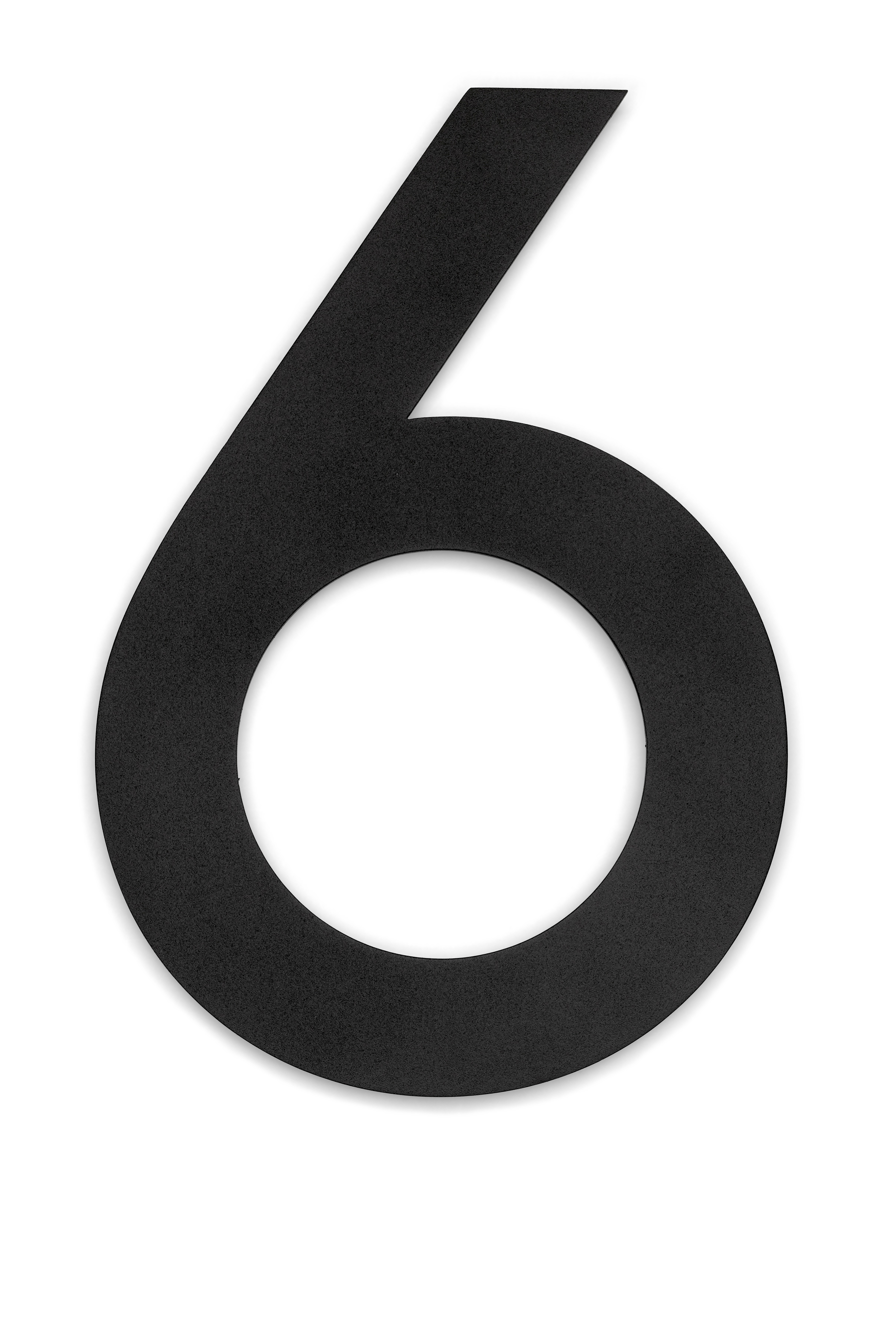 Húsnúmer 6 svart 21 cm Habo