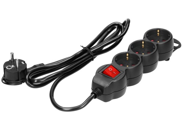 FJÖLTENGI 3F SVÖRT 3M MEÐ ROFA ES-5/B/3  VIRONE