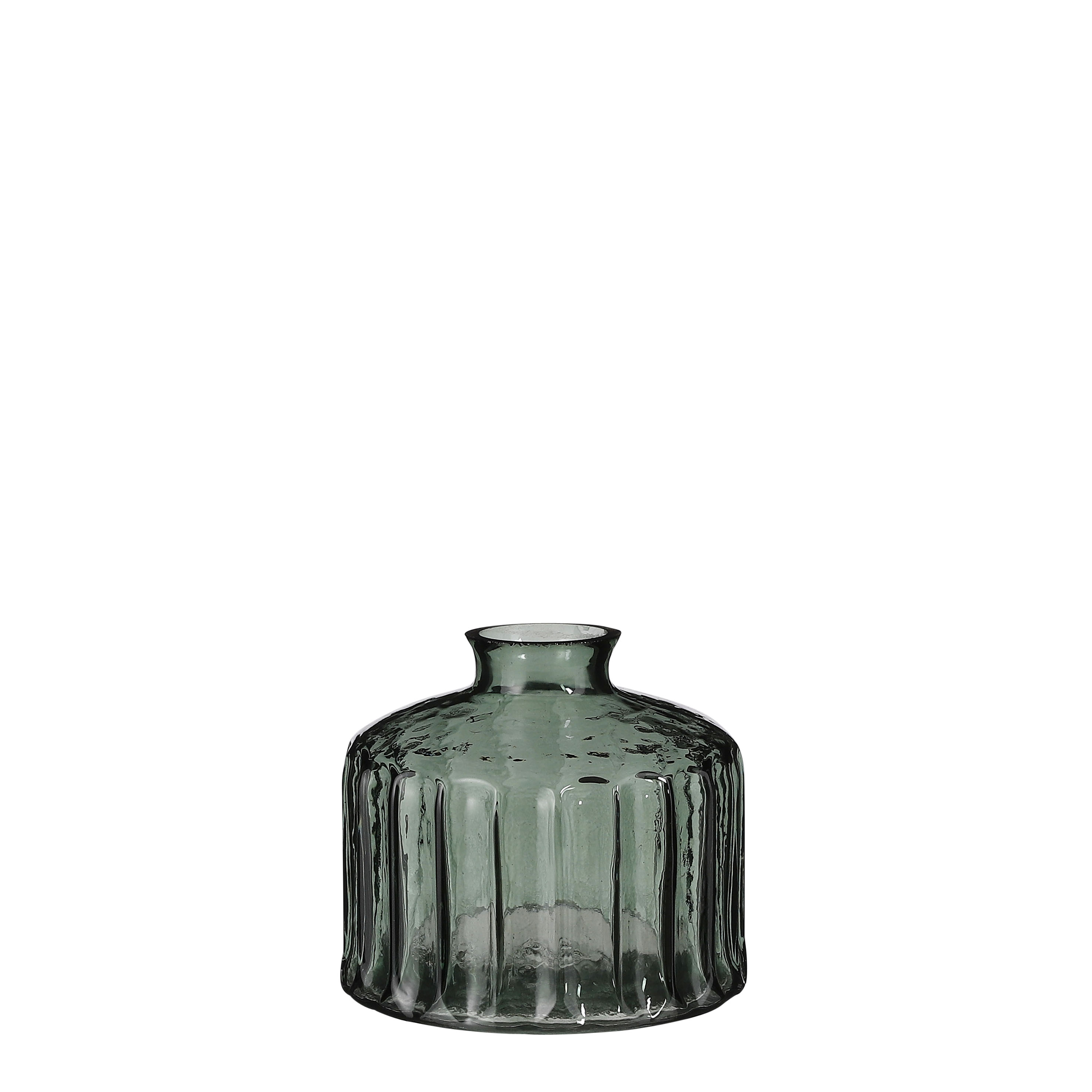 Vasi Tammy 13*h12cm grænn gler