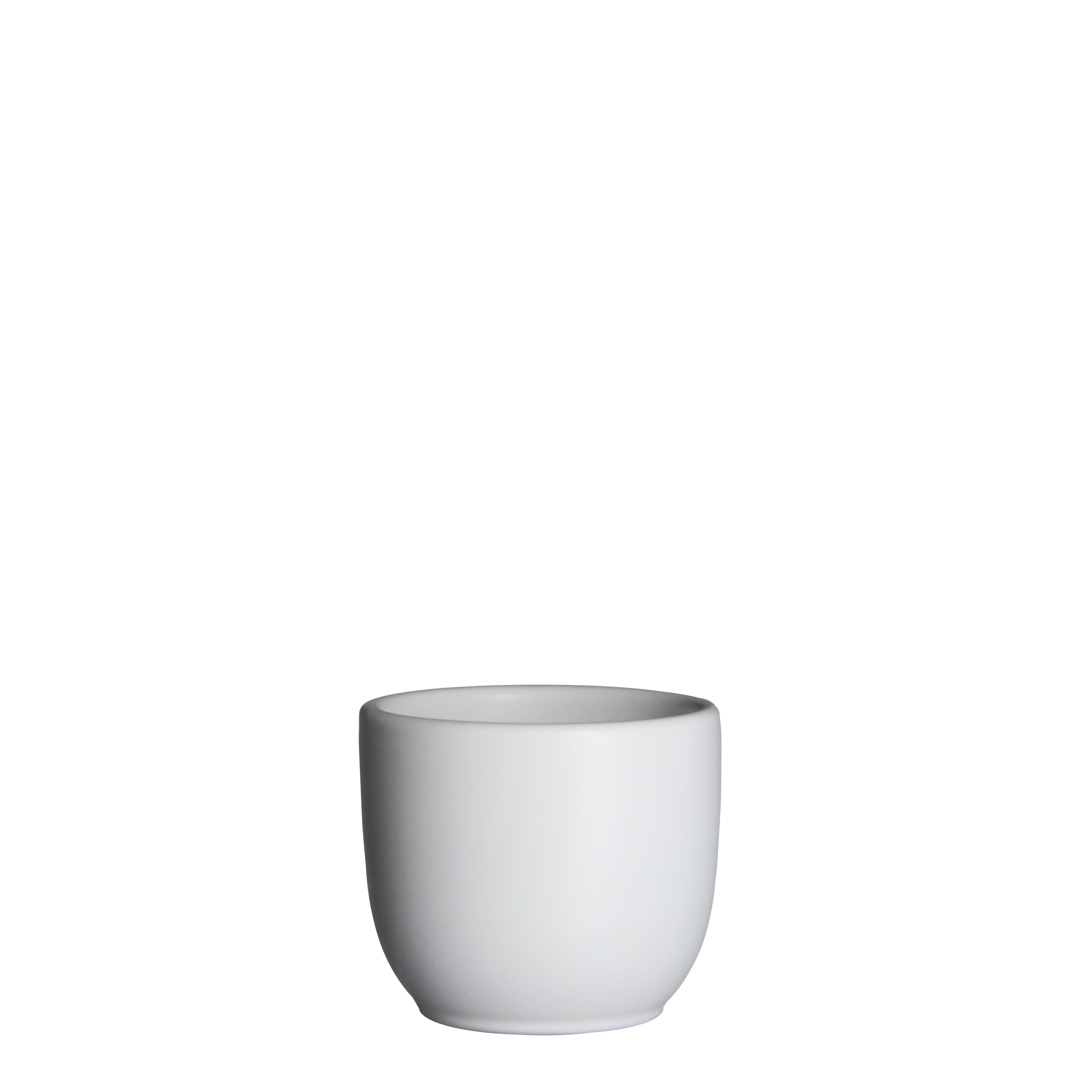 Pottur Tusca mattur hvítur H6,5*D7,5cm