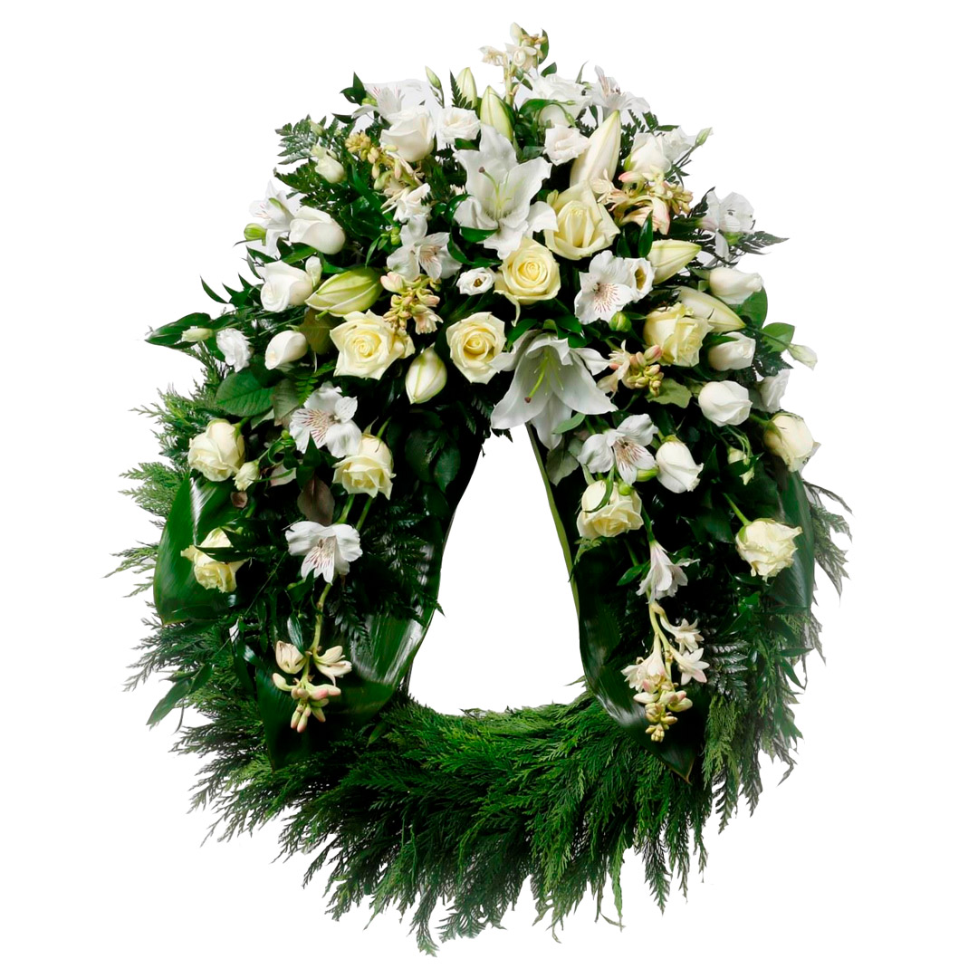 Hefðbundinn útfararkrans 60cm