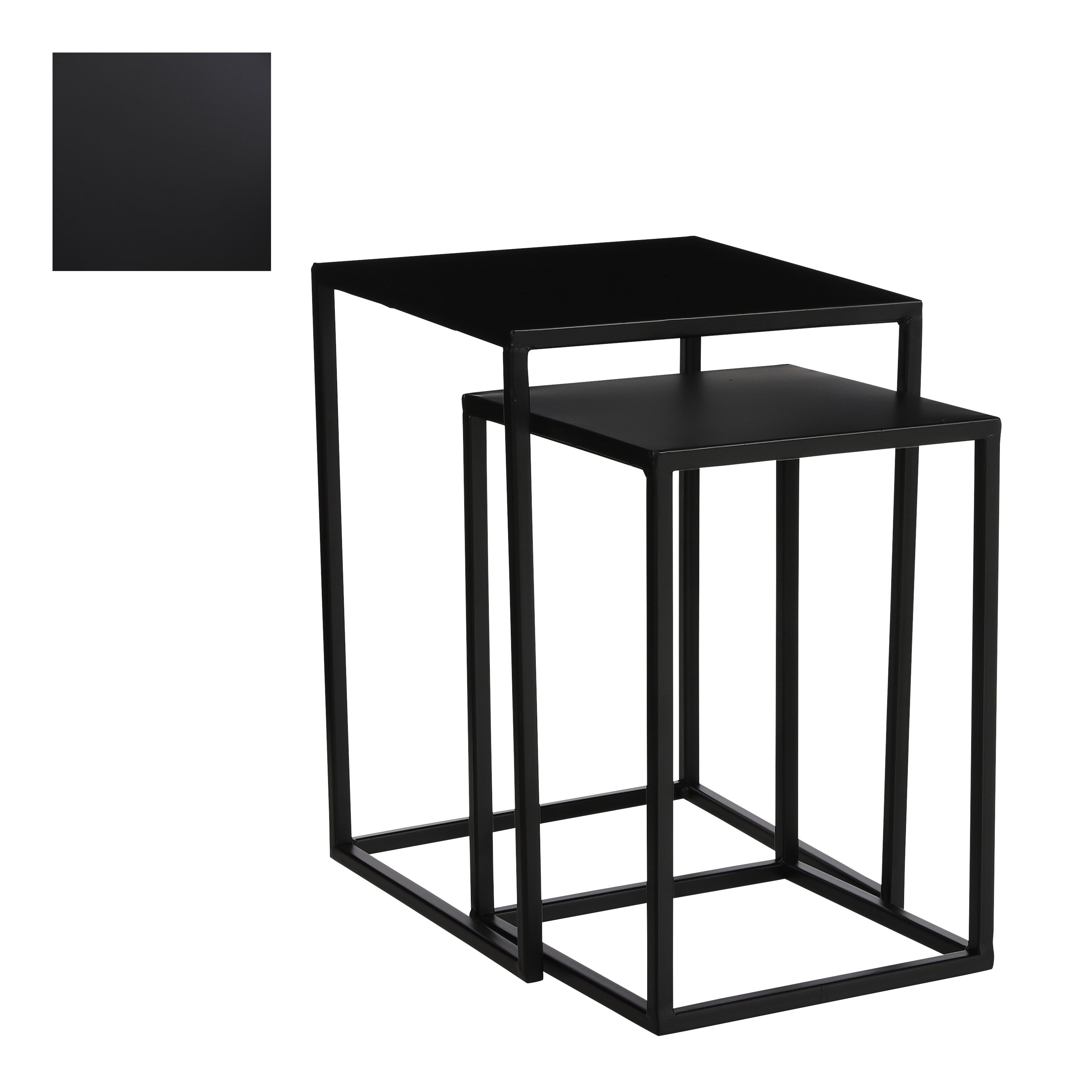 Goa hliðarborð svart 25*25*h36cm