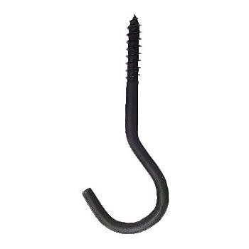 Krókur svartur 30 mm 40 stk í poka