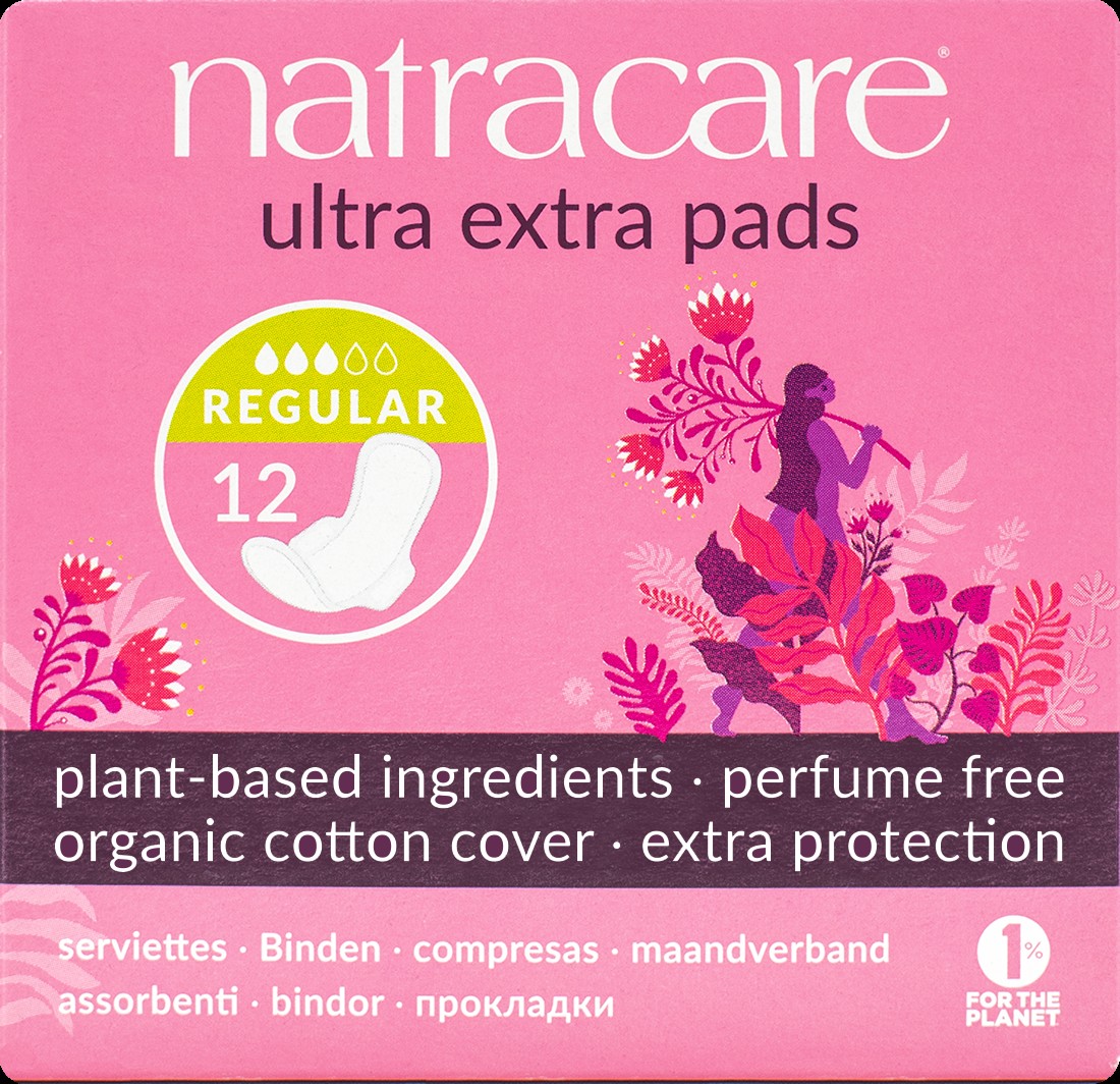 Natracare tíðabindi 12stk Ultra Extra Regular