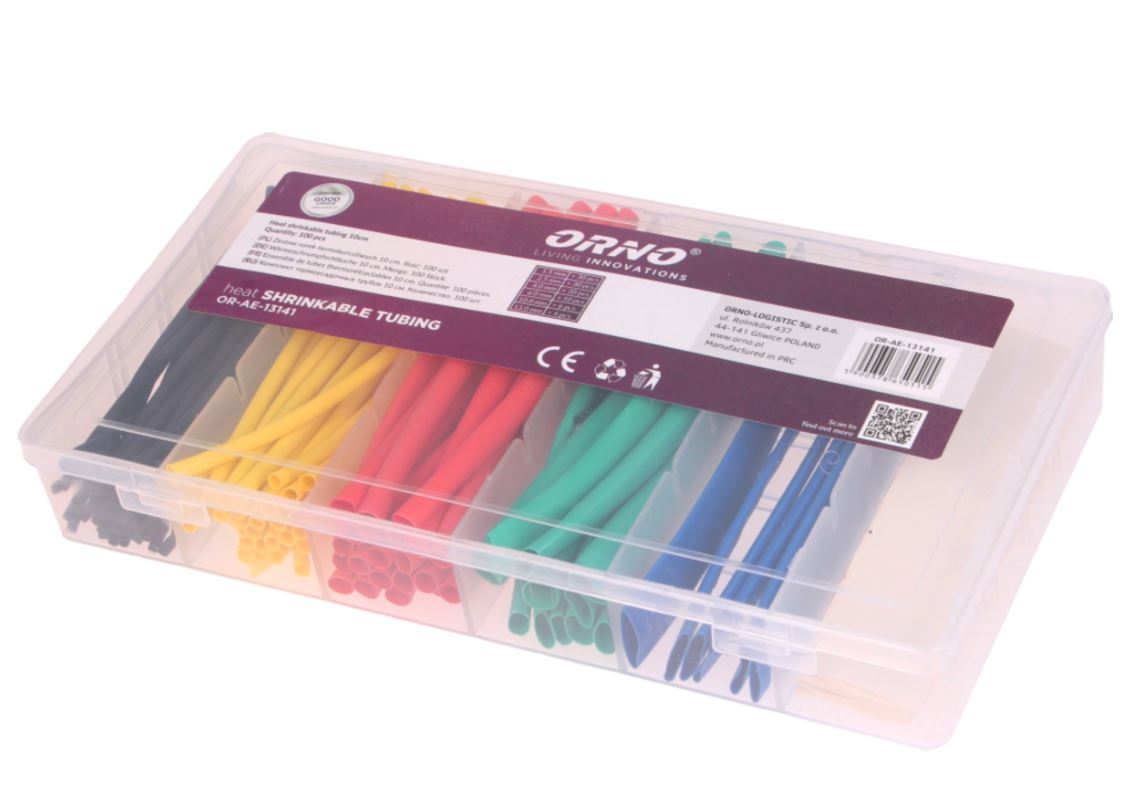 HERPIÁDRAG SETT 5 LITIR 100STK/BOX, SV-GU-RAU-GRÆ-BLÁ.