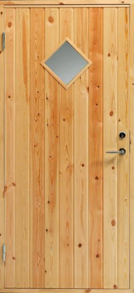 ÚTIHURÐ m/GLUGGA 94.8 x 205.0CM VINSTRI