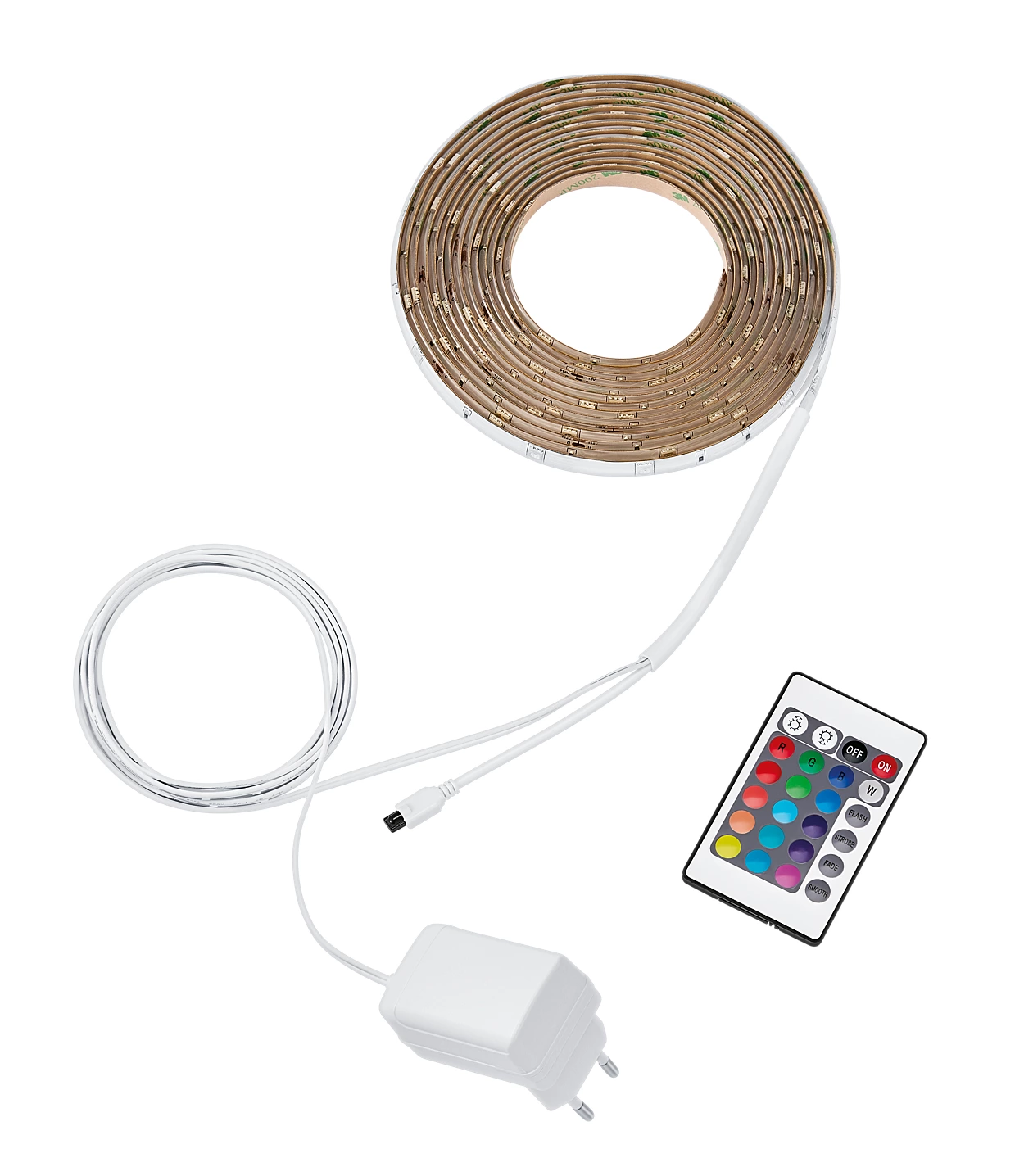 LED lengja / borði RGB 12,W 5 metra,, m.fjarstýringu