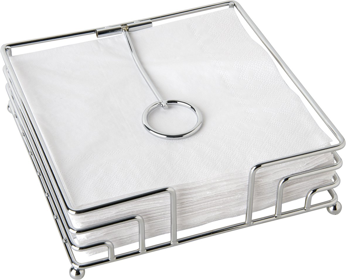 METAL NAPKIN HOLDER silver