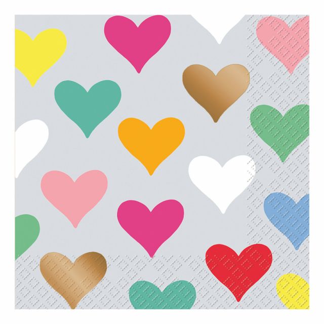 Servíettur Coro Heart 33*33cm Stewo