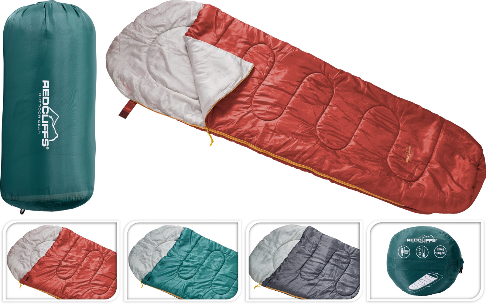 Svefnpoki umslag poly 220cm 150gr 3 litir