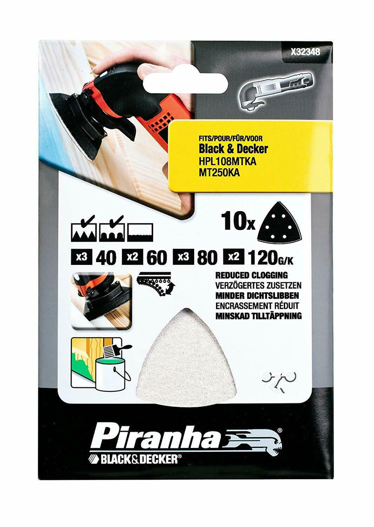 SANDPAPPÍR 10 STK 4 GRÓFLEIKAR