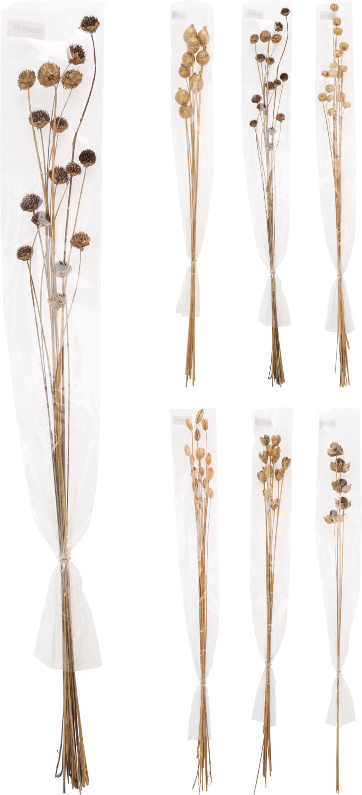 Gervi greinabúnt 9,8cm glimmer 6teg.