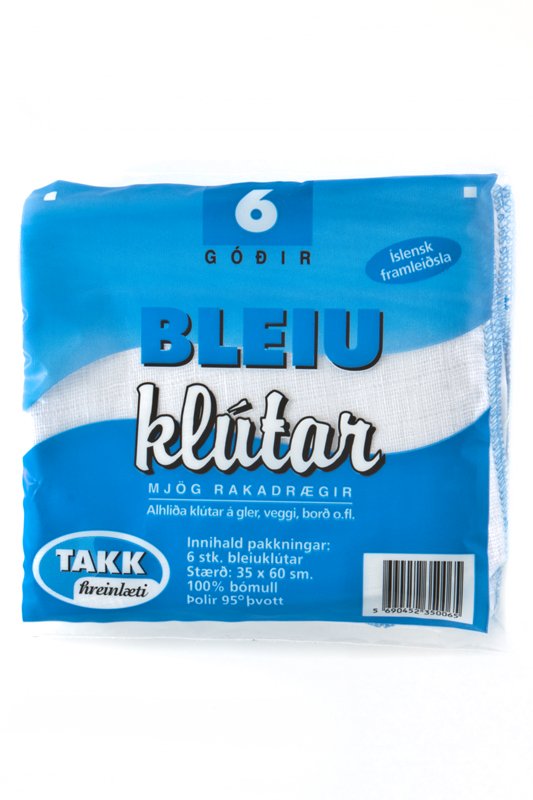 Klútar bleiu Takk 6 stk. í pakka