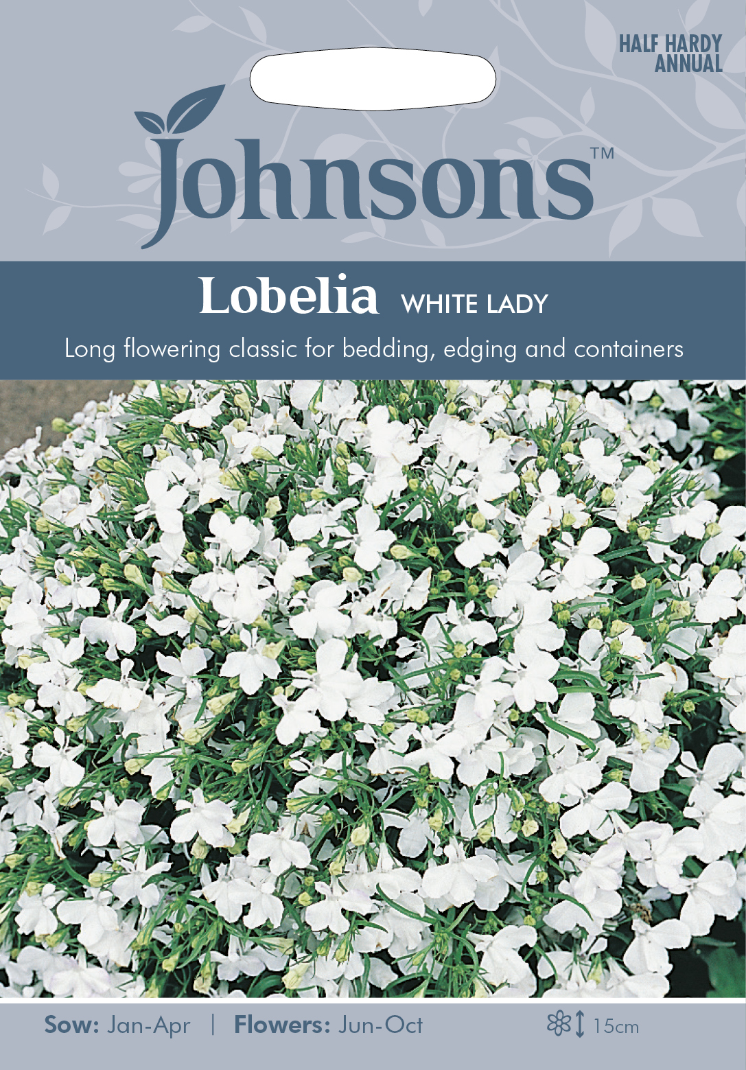 Fræ Lobelia White Lady