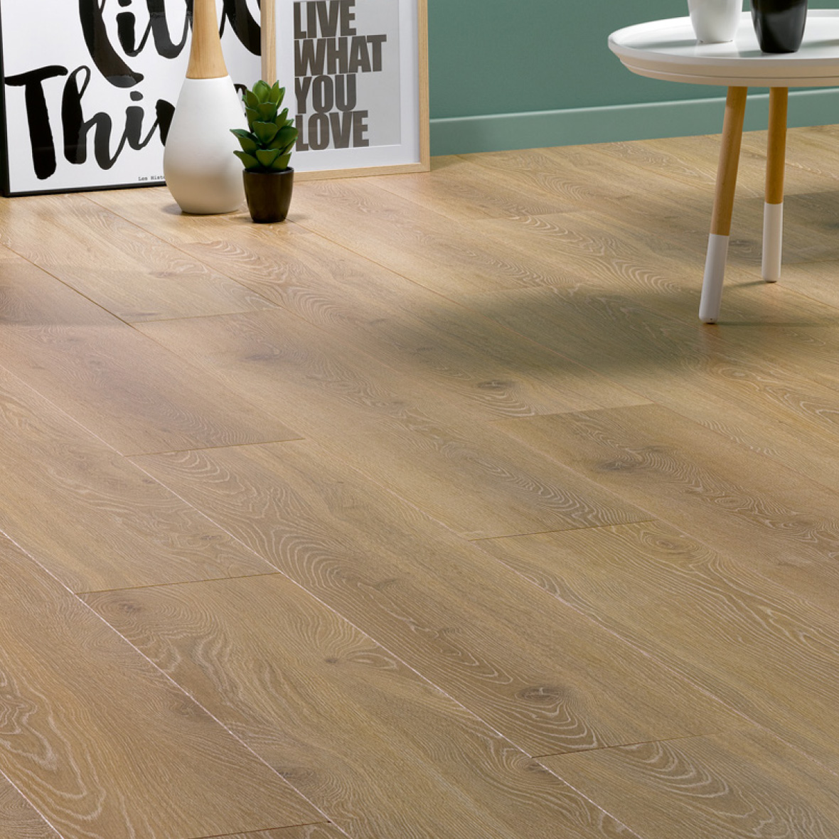 Harðparket 12 mm Rafia Eik 1280x214 mm AC6