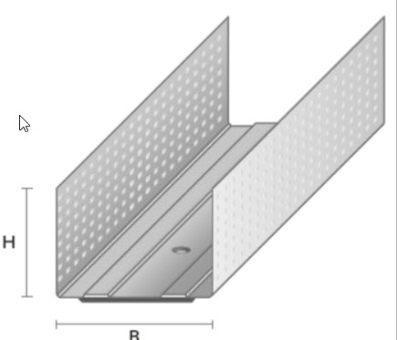 Leiðari með filt 70x58 mm 3.60 metrar