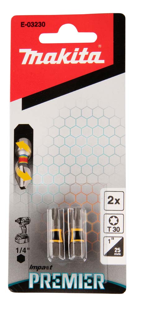 MAKITA BITI TX30X25MM (2STK) E-03230 - F. HERLSUVÉLAR 1/4"
