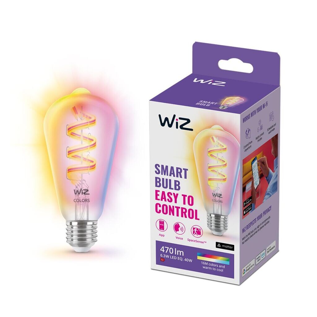 WIZ ST64 Filament 40W E27 RGB