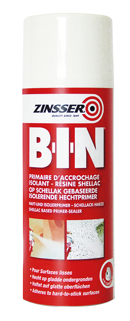 Zinsser B-I-N hvítur grunnur 400ml.