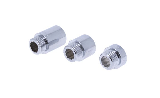 Framlenging króm 1/2"x25