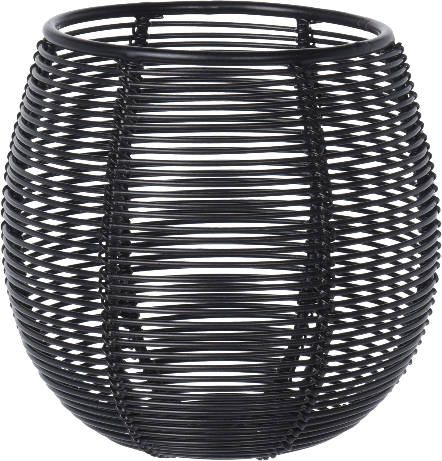 Kertaglas fyrir teljós járn svart stærra