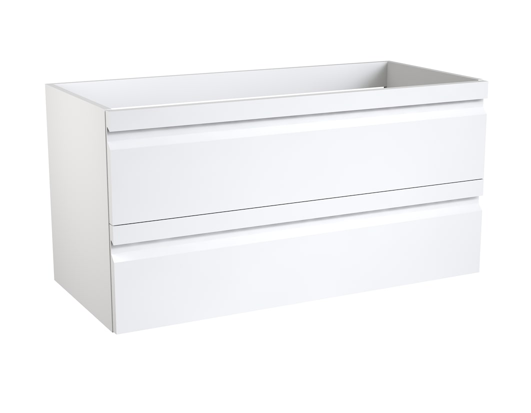 Vaskaskápur 45x99cm Hvítt háglans