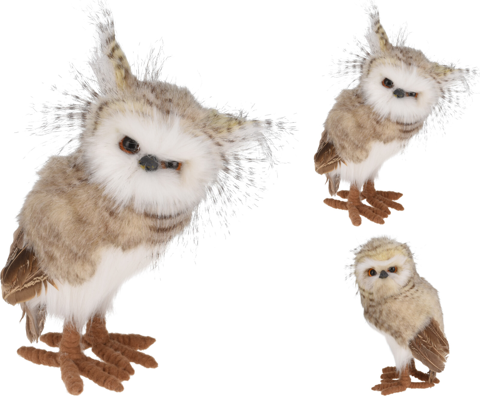 Ugla stendur 23cm 2gerðir brúnn