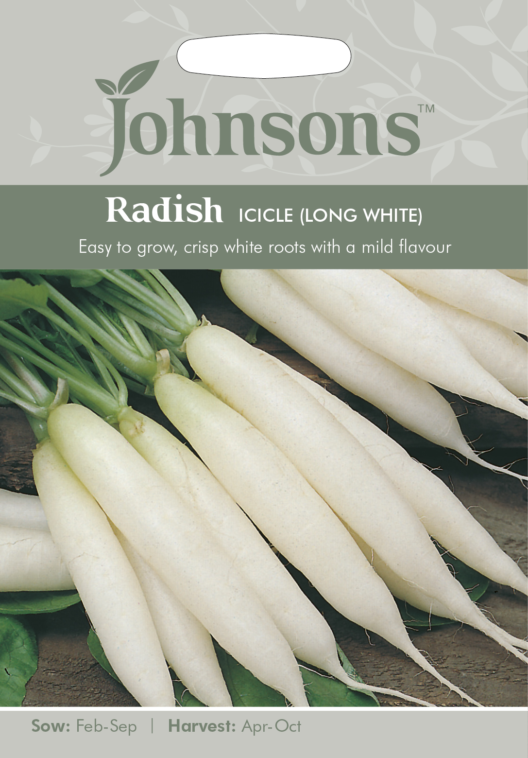 Fræ Radish Long White Icicle