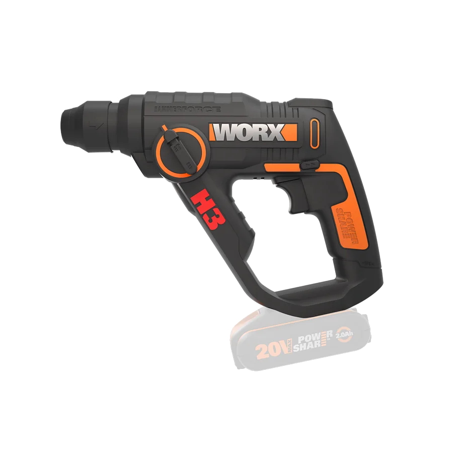 Worx Borhamar SDS+ 1.2J WX391.9 Solo