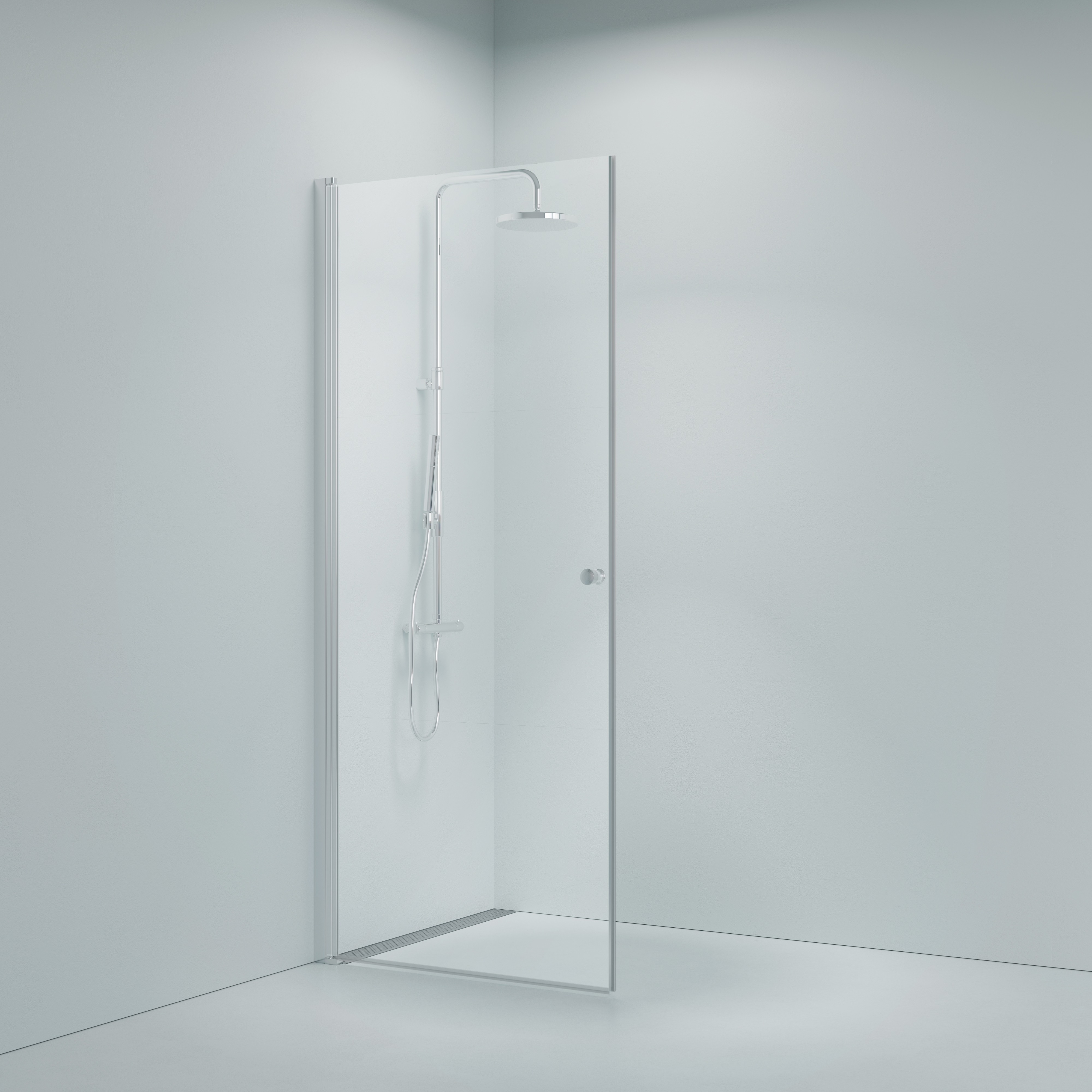 Sturtuhurð 80 x 80 Alpha króm