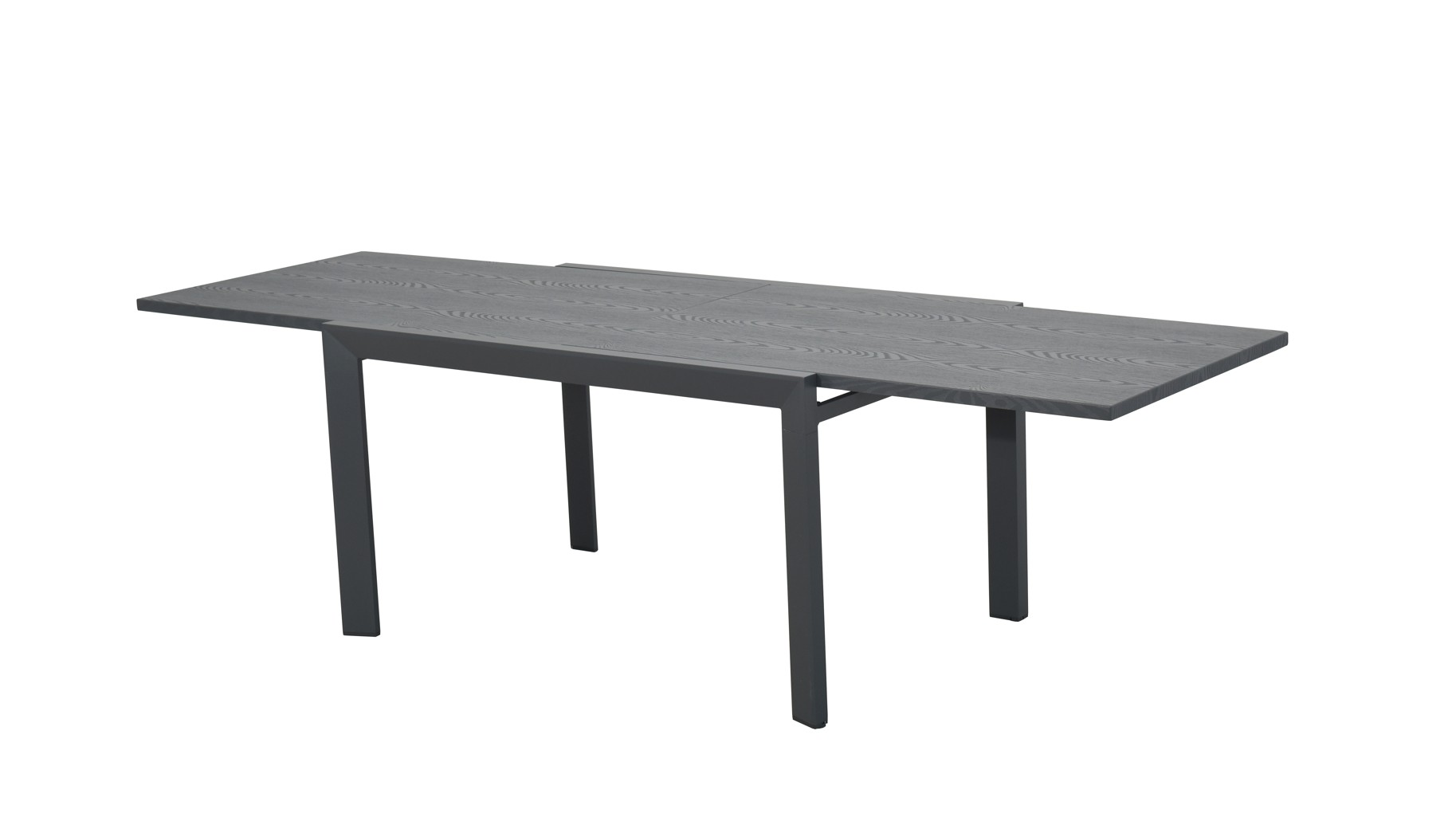 Garðborð útdraganl. ál 135/270x90x75cm grátt