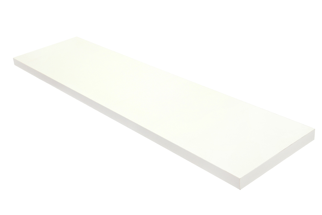 Hilluefni Hvítt 80X20 cm, 22 mm þykkt