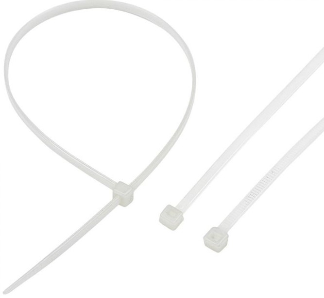 DRAGBINDI JS+290X4,6 100STK HVÍT PA66, þolir -40 til +85°C