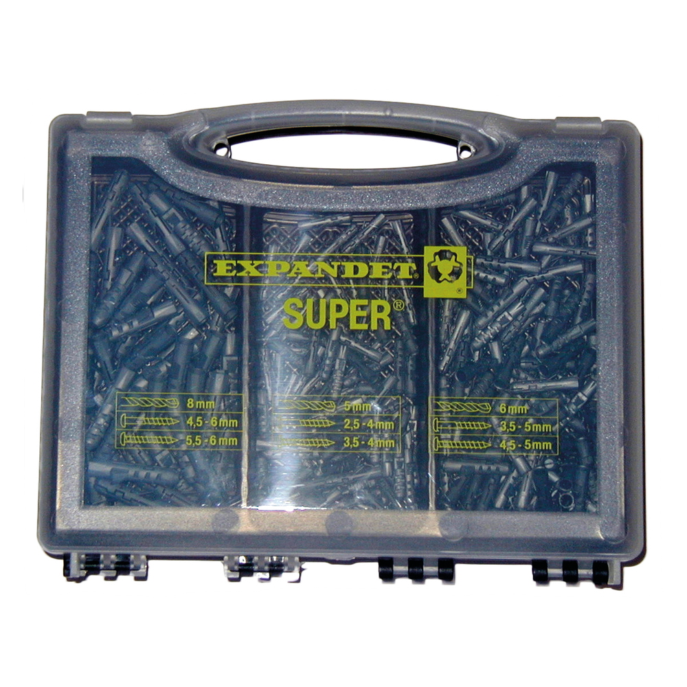 Múrtappabox Super 250stk 5-8mm