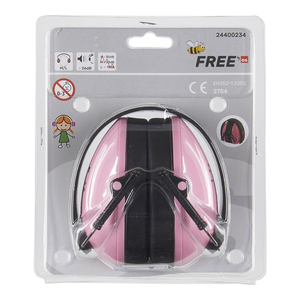 Heyrnahlífar barna bleikar BeeFree