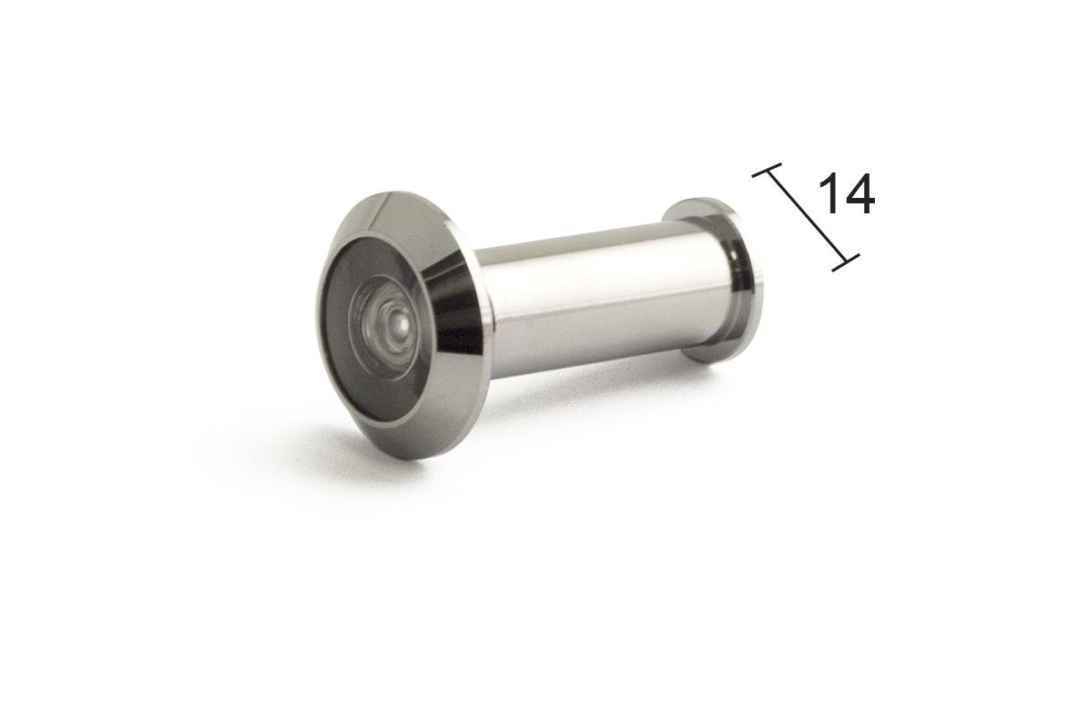 HURÐARAUGA 200°LINSA STÁL