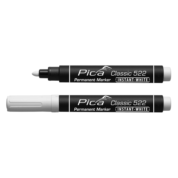 PICA Merkipenni Hvítur 1-4mm Classic Permanent 522/52