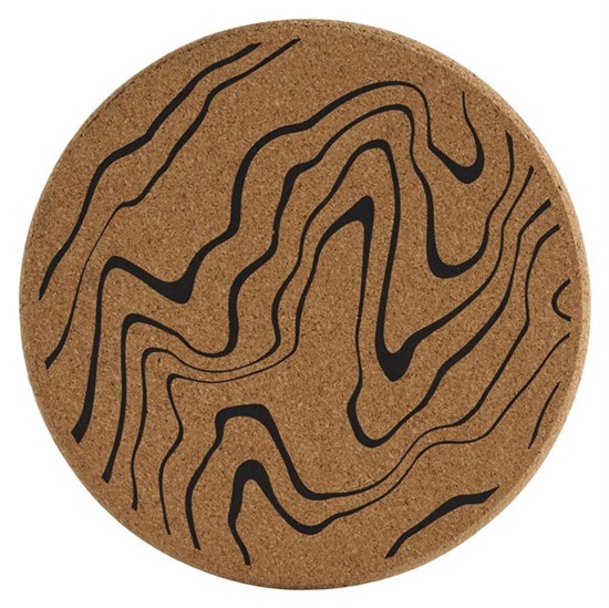 Hitaplattar úr korki m.segli 2 stk