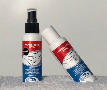 Handspritt Takk 85% 100 ml