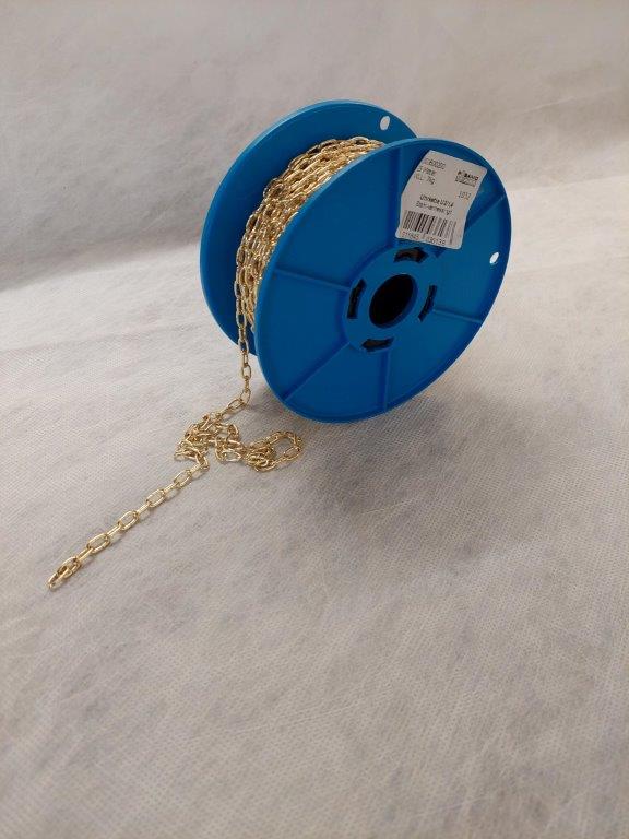 Keðja U2 1,4 mm messing 25 m á rúllu