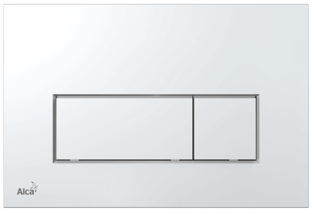 Skolhnappur í innb. Alcaplast Króm - M571