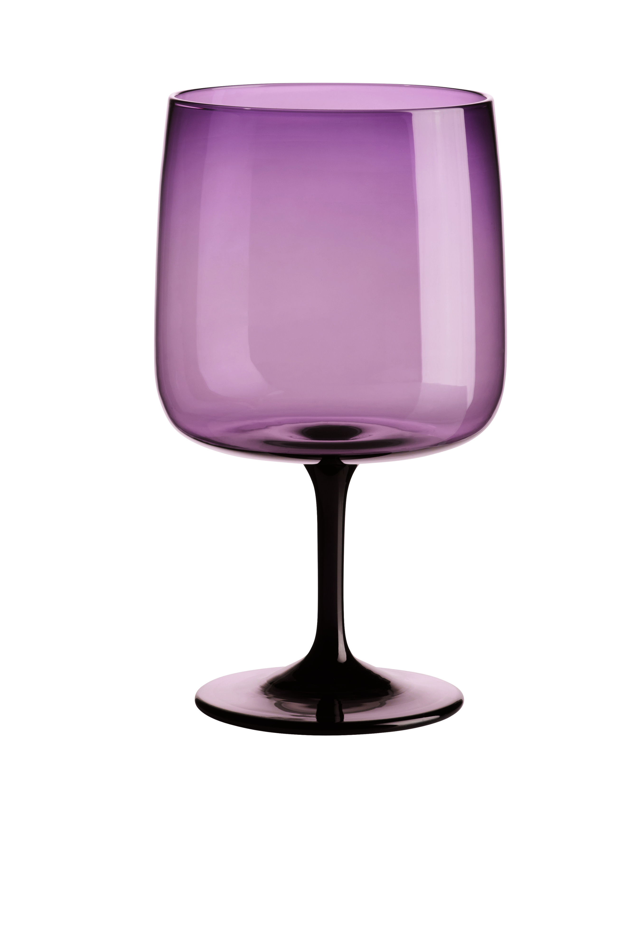 Hátt glas á fæti, bleikt