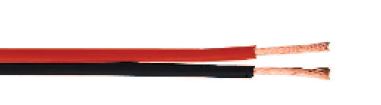 HÁTALARASN. 2X2,5MM2 RAUÐUR/SVÖRT 100m, FLEX