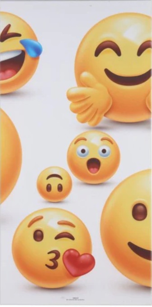 Hljóðdempandi mynd Emoji I 9x600x1200mm L.grátt