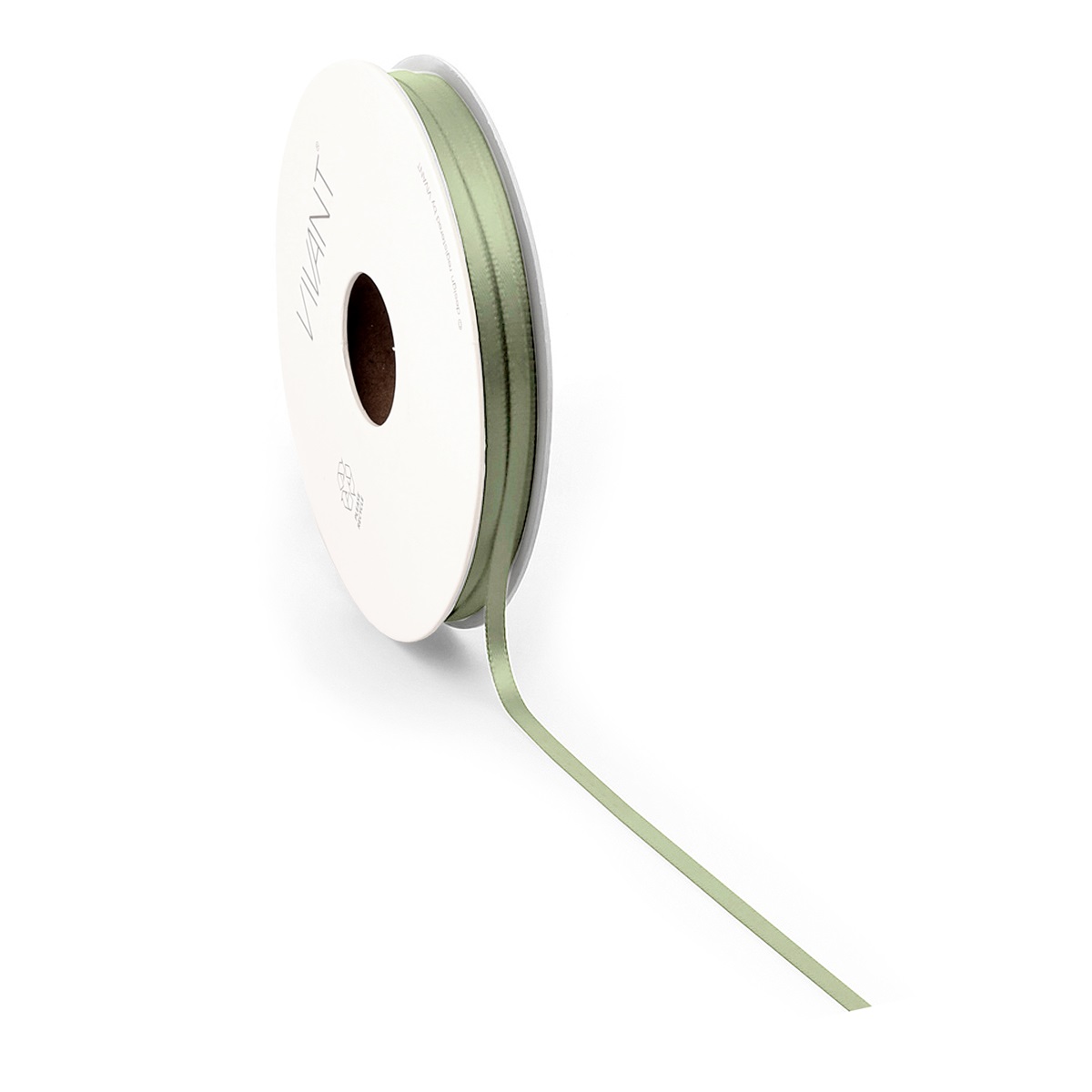 Borði satin 3mm*50m green gold