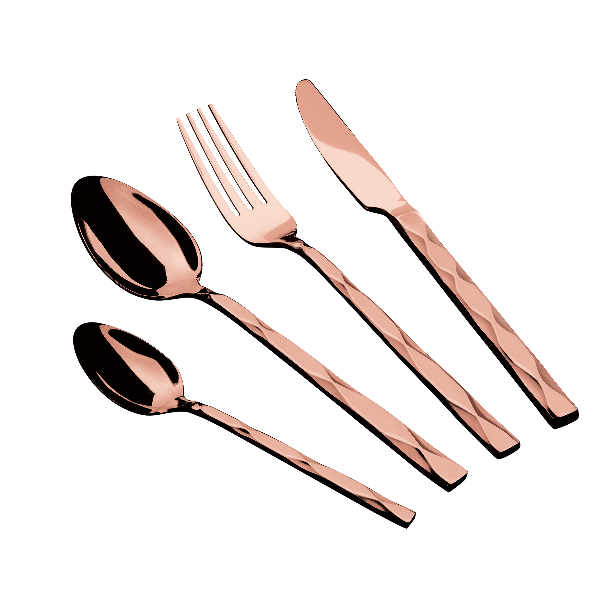 Hnífaparasett 24 stk Mirror Rose Gold