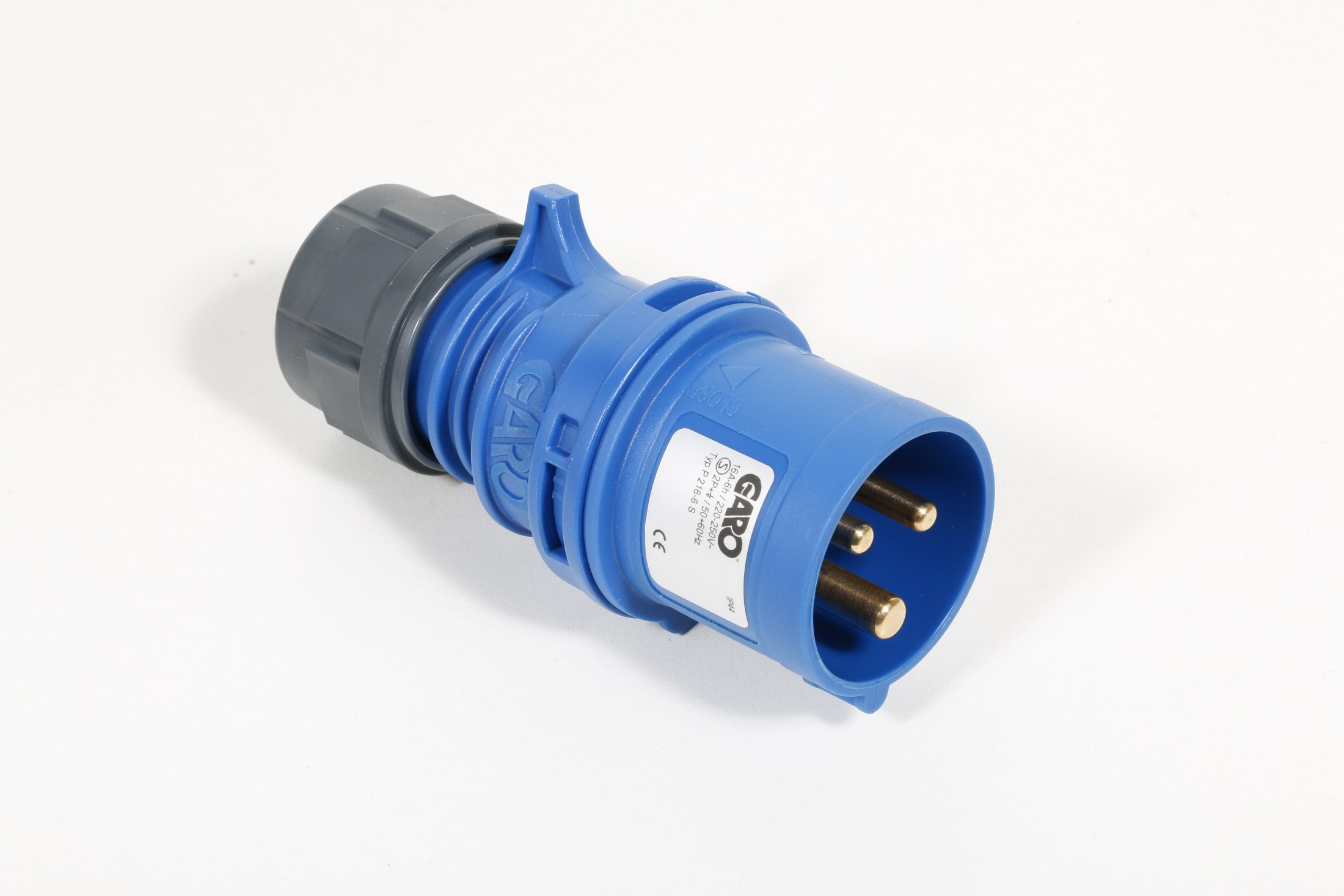 KLÓ 16A 3P 6h P216-6S IP44 BLÁ, 2P+JÖRÐ BLÁ / MAX 2,5q