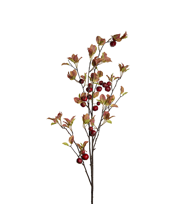 Gervi grein m/rauðum berjum 140cm